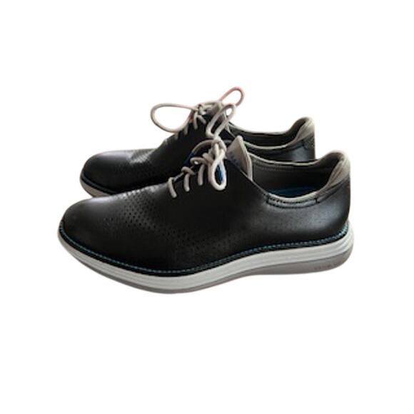 Cole Haan Men\'s sz 8M ØriginalGrand Ultra Laser Oxford Shoes Black main image 5